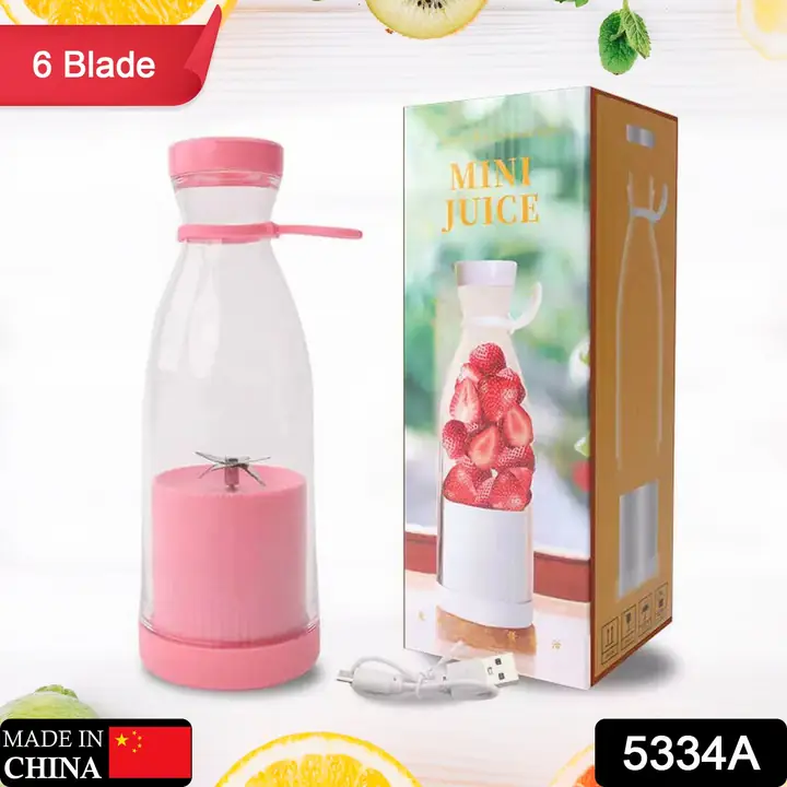 Blender Portable Juicer For Smoothie Juice Vegetable Shakes With 6 Blades Wireless Charging Mini